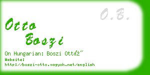 otto boszi business card